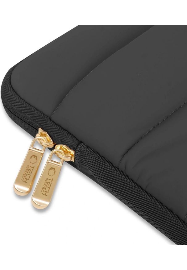 TECH-PROTECT - Etui Tech-Protect Fluffy Laptop 15-16 czarny. Kolor: czarny. Materiał: materiał. Styl: elegancki, casual