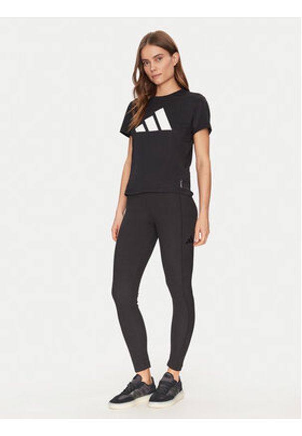 Adidas - adidas Legginsy ALL SZN JJ1249 Czarny Slim Fit. Kolor: czarny. Materiał: bawełna, wiskoza