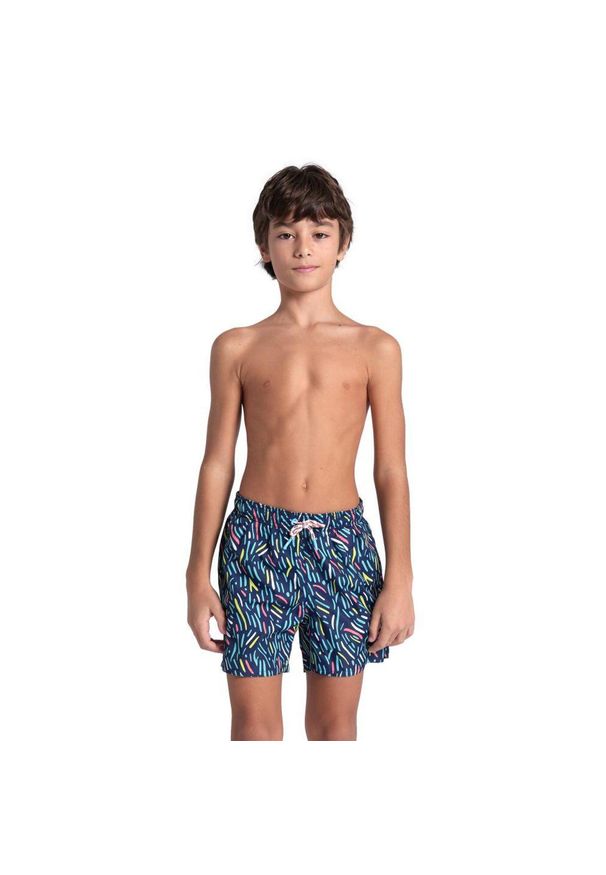 Szorty kąpielówki chłopięce spodenki kąpielowe basen Arena Beach Boxer. Kolor: niebieski