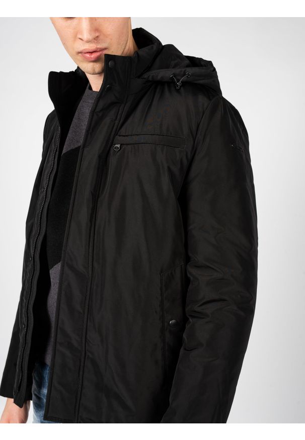 Geox Kurtka "Kennet" | M2620L T2882 | Mężczyzna | Czarny. Okazja: na co dzień. Kolor: czarny. Materiał: poliester. Styl: elegancki, casual