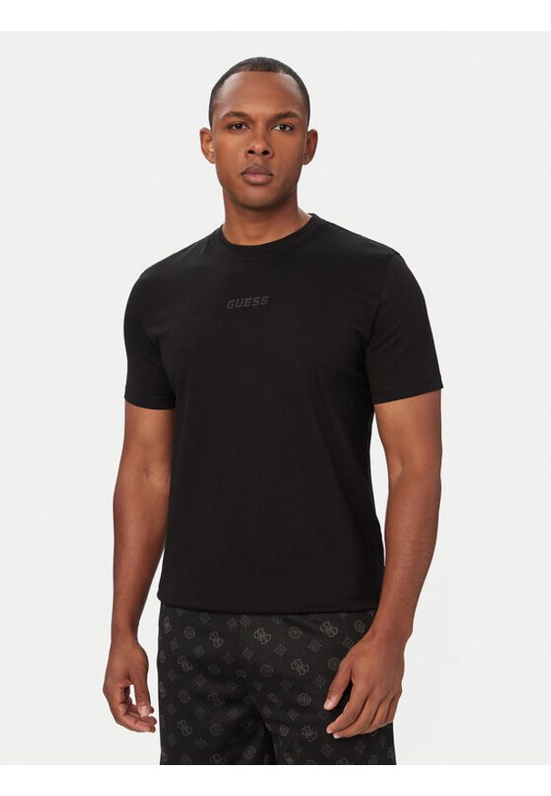 Guess T-Shirt Z6GI06 K2847 Czarny Regular Fit. Kolor: czarny. Materiał: bawełna