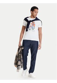 Polo Ralph Lauren T-Shirt 710B16612002 Biały Regular Fit. Typ kołnierza: polo. Kolor: biały. Materiał: bawełna #4