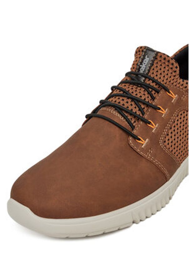 Rieker Sneakersy B7588-24 Brązowy. Kolor: brązowy. Materiał: skóra