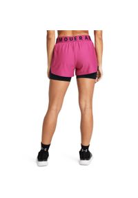 Spodenki krótkie damskie Under Armour Play Up 2-in-1 Shorts. Kolor: różowy. Długość: krótkie