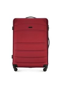 Wittchen - Duża walizka z ABS-u żłobiona czerwona. Kolor: czerwony. Materiał: guma. Styl: klasyczny #1