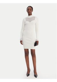 Guess Jeans Sukienka dzianinowa W6RK61 Z4842 Biały Regular Fit. Kolor: biały. Materiał: syntetyk #2