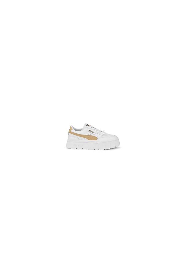 Buty do chodzenia damskie Puma mayze stack. Zapięcie: sznurówki. Kolor: biały, wielokolorowy, brązowy. Materiał: guma, skóra, tkanina, materiał, syntetyk. Szerokość cholewki: normalna. Sport: turystyka piesza