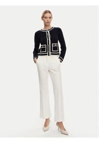 Luisa Spagnoli Kardigan Macori 58615 Czarny Slim Fit. Kolor: czarny. Materiał: wełna