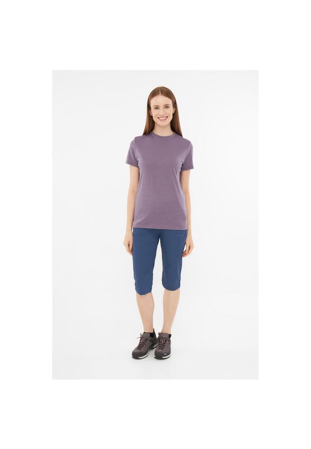 Viking - T-shirt damski VIKING Salen Lady Merino. Kolor: fioletowy
