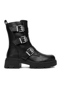 DeeZee Botki HX22030-96 Czarny. Kolor: czarny. Materiał: syntetyk, materiał