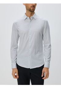Reserved - Bawełniana koszula slim fit - biały. Kolor: biały. Materiał: bawełna