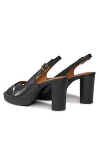 Geox Sandały D Walk Pleasure 85S D45B6C 00043 C9999 Czarny. Kolor: czarny. Materiał: skóra