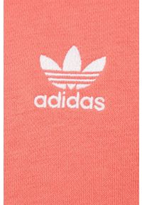 adidas Originals bluza Adicolor męska kolor różowy z kapturem gładka. Typ kołnierza: kaptur. Kolor: różowy. Materiał: dzianina, materiał, bawełna. Wzór: gładki