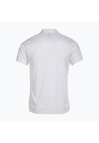 Koszulka polo tenisowa męska Joma Montreal. Typ kołnierza: polo. Kolor: biały. Materiał: mesh, materiał. Sport: tenis