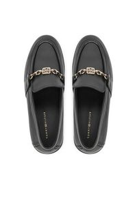 TOMMY HILFIGER - Tommy Hilfiger Loafersy FW0FW08339 Czarny. Kolor: czarny. Materiał: skóra #4