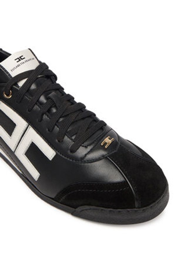 Elisabetta Franchi Sneakersy SA-82G-56E2-V400 Czarny. Kolor: czarny. Materiał: skóra