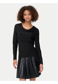 only - ONLY Bluzka Rich 15360265 Czarny Regular Fit. Kolor: czarny. Materiał: syntetyk #1