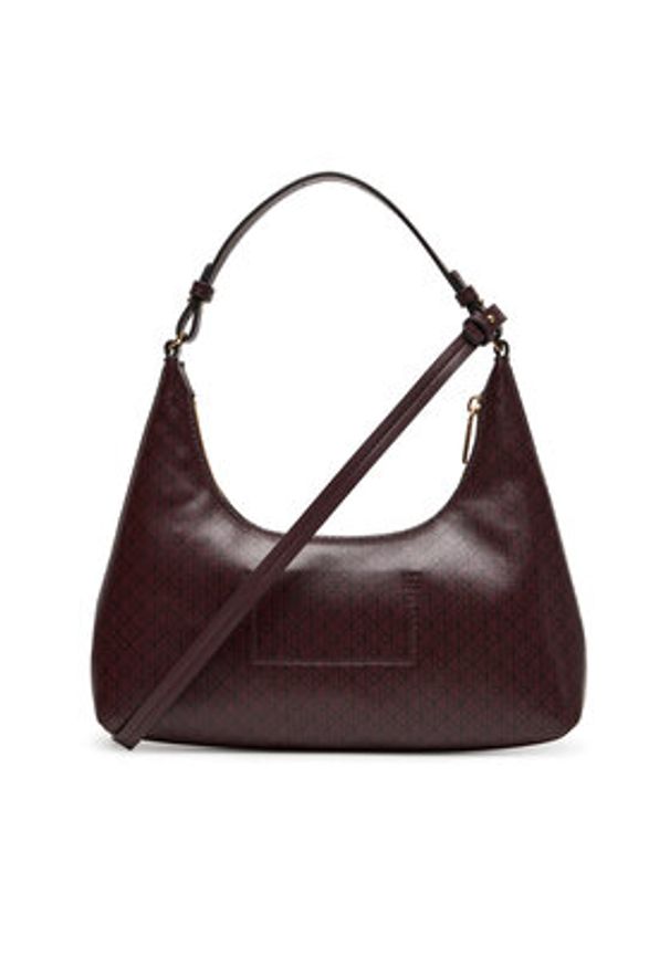 Calvin Klein Torebka LV04F3298G Bordowy. Kolor: czerwony. Materiał: skórzane