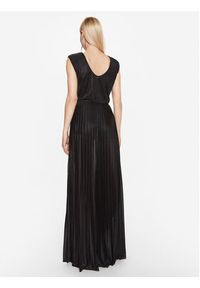 Kontatto Sukienka wieczorowa M1419 Czarny Regular Fit. Kolor: czarny. Materiał: syntetyk. Styl: wizytowy