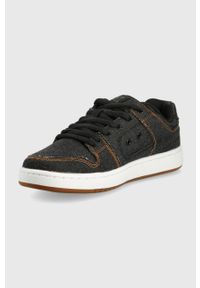 DC sneakersy kolor czarny. Nosek buta: okrągły. Zapięcie: sznurówki. Kolor: czarny. Materiał: guma #5