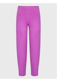Liviana Conti Spodnie materiałowe F2WC37 Różowy Relaxed Fit. Kolor: różowy. Materiał: syntetyk #3
