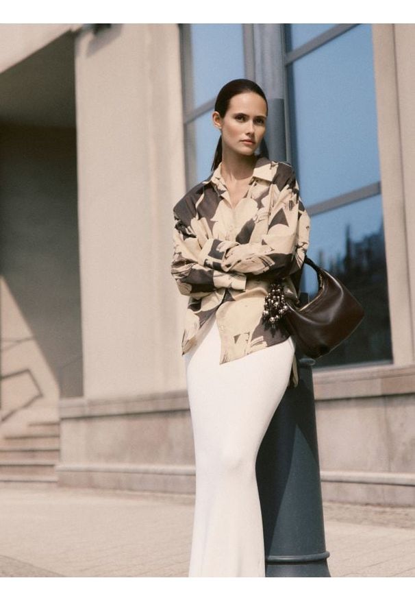 Reserved - Wzorzysta koszula - wielobarwny. Materiał: bawełna, tkanina