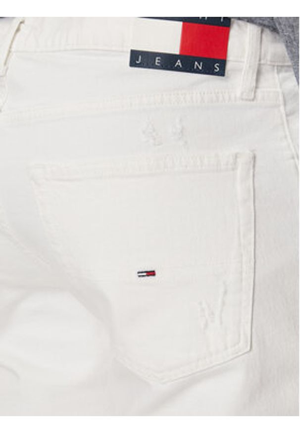 Tommy Jeans Jeansy Ryan DM0DM18761 Biały Straight Fit. Kolor: biały