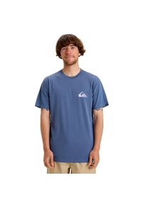 Quiksilver - Top typu tank dla ARCHIVE. Kolor: niebieski. Materiał: tkanina, elastan, bawełna. Wzór: haft