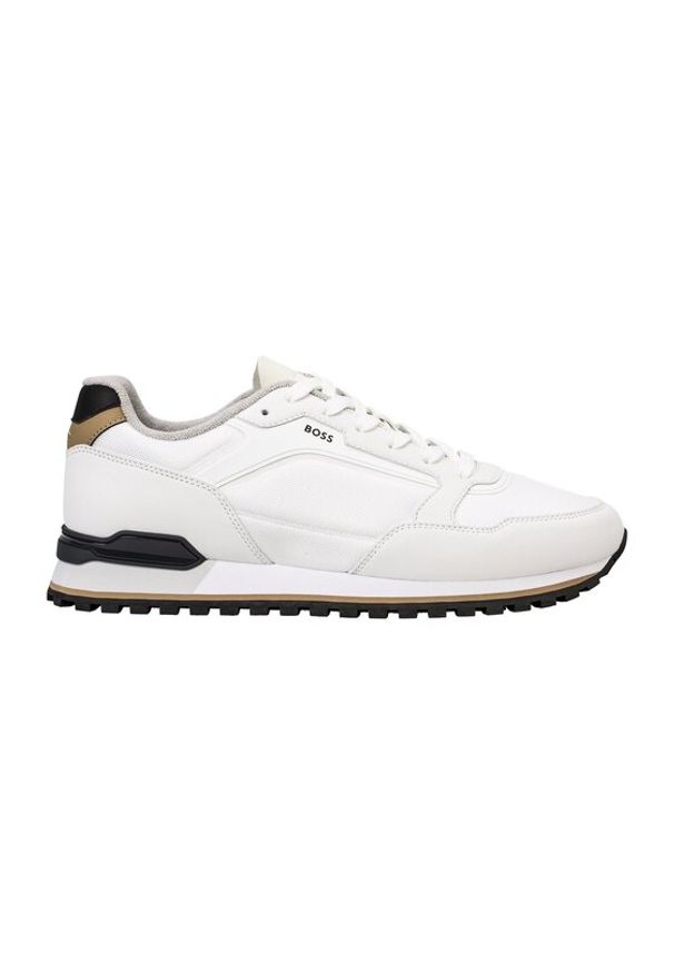 BOSS Sneakersy Parkour-L 50552914 Biały. Kolor: biały. Materiał: skóra