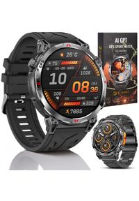 JG Smart - SMARTWATCH MĘSKI ZEGAREK CHAT GPT GPS ROZMOWY SPORT 650mAh 2 paski MENU POL. Rodzaj zegarka: smartwatch. Styl: sportowy