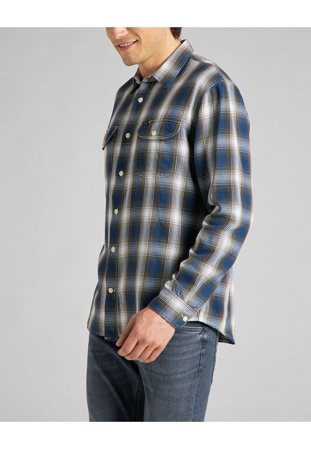 Lee - LEE WORKER SHIRT SERPICO GREEN L68HMJOJ 112140618