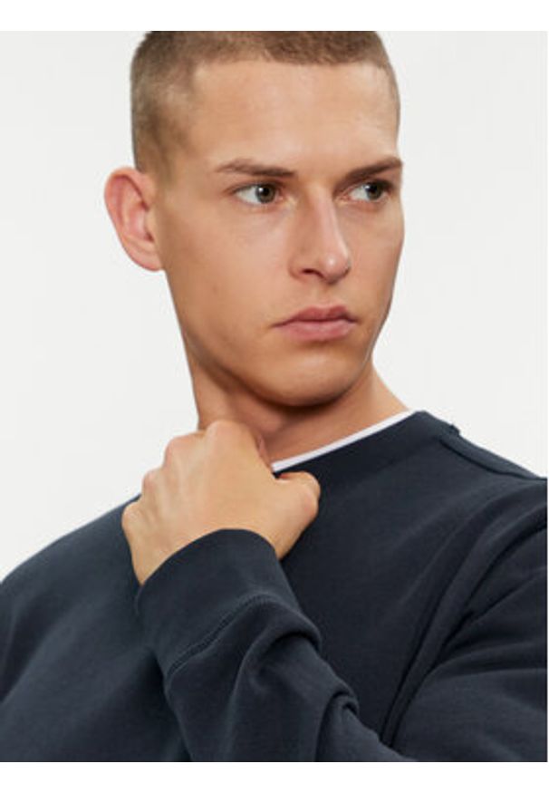 BOSS - Boss Bluza Westart 50509323 Granatowy Relaxed Fit. Kolor: niebieski. Materiał: bawełna