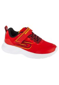 skechers - Buty sportowe Sneakersy chłopięce, Dynamatic - Swift Tread. Kolor: czerwony. Model: Skechers Sport. Sport: turystyka piesza