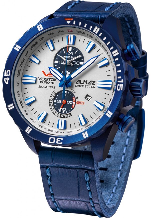 Zegarek Vostok Europe Zegarek męski Vostok Europe YM8J-320D657 niebieski. Kolor: niebieski