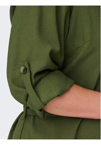 ONLY Carmakoma Sukienka koszulowa 15285282 Zielony Regular Fit. Kolor: zielony. Materiał: wiskoza. Typ sukienki: koszulowe #7