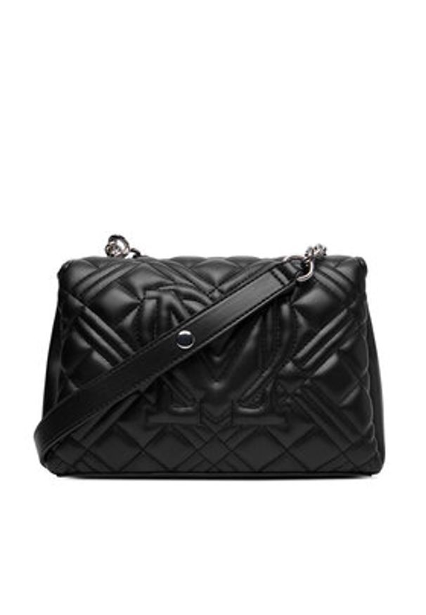 Love Moschino - LOVE MOSCHINO Torebka JC4109PP0NLA000B Czarny. Kolor: czarny. Materiał: skórzane