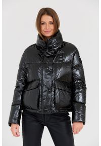 Blauer USA - BLAUER Czarna damska kurtka, Rozmiar XL. Kolor: czarny