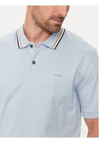 BOSS - Boss Polo Penrose 38 50469360 Błękitny Slim Fit. Typ kołnierza: polo. Kolor: niebieski. Materiał: bawełna #3