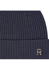 TOMMY HILFIGER - Tommy Hilfiger Czapka Cashmere Chic Beanie AW0AW15321 Granatowy. Kolor: niebieski. Materiał: kaszmir #4
