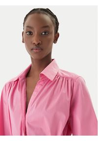 LOLA CASADEMUNT Sukienka koszulowa LS2616140 Różowy Relaxed Fit. Kolor: różowy. Materiał: bawełna. Typ sukienki: koszulowe #4