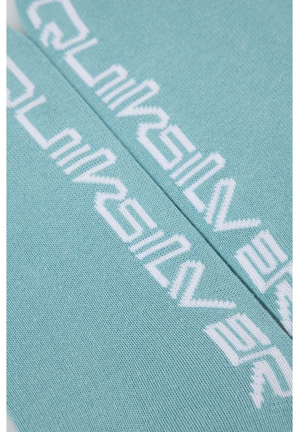 Quiksilver skarpetki damskie kolor turkusowy. Kolor: turkusowy. Materiał: bawełna