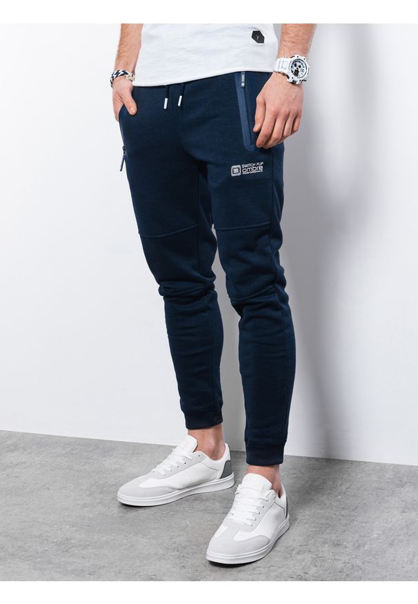 Niebieskie spodnie Ombre Clothing