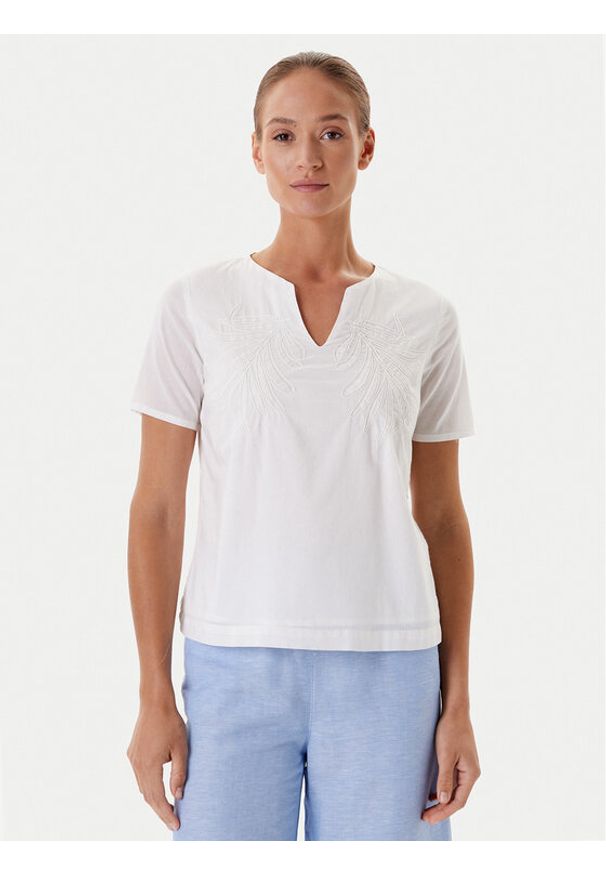 Tatuum Bluzka Simonetta T2509.051 Écru Regular Fit. Kolor: kremowy. Materiał: bawełna