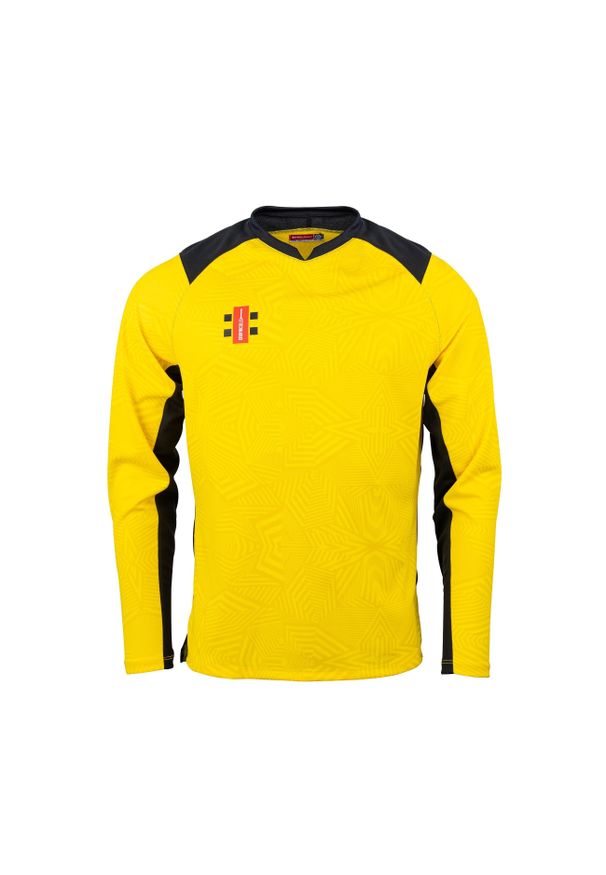 GRAY-NICOLLS - Koszulka z długim rękawem Pro Gray-Nicolls T20. Kolor: wielokolorowy, żółty, czarny. Długość rękawa: długi rękaw. Długość: długie