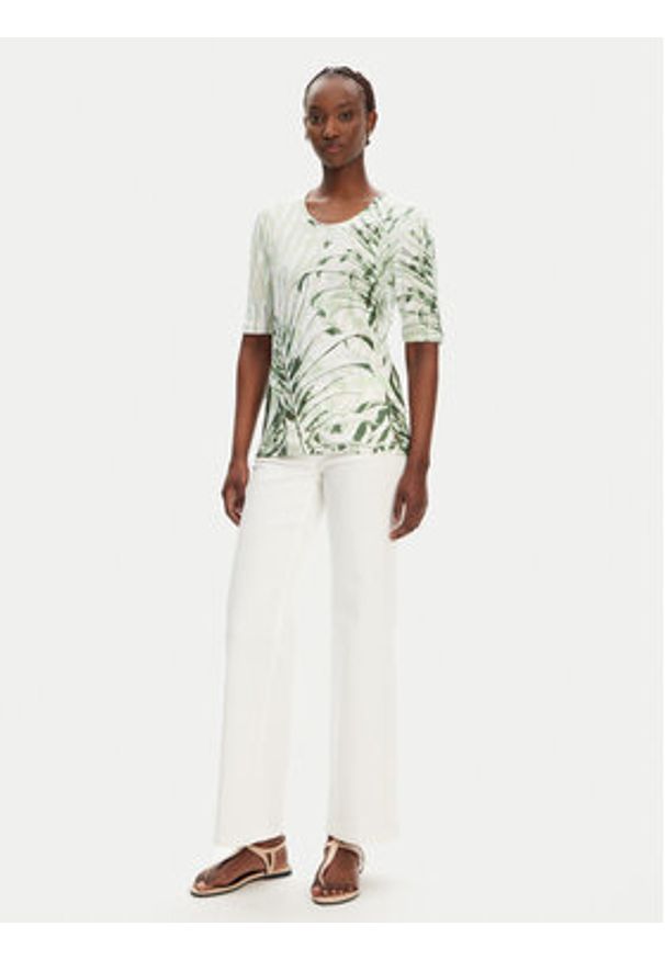 Olsen Bluzka 11105126 Zielony Regular Fit. Kolor: zielony. Materiał: bawełna