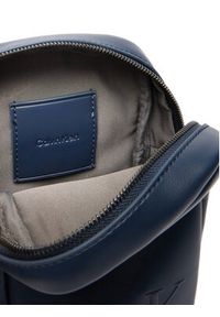 Calvin Klein Saszetka Bold Ck Slim Reporter LV04D3279G Granatowy. Kolor: niebieski. Materiał: skóra #2
