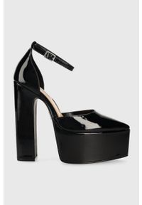 Steve Madden szpilki Prompt kolor czarny na słupku SM11002597. Zapięcie: klamry. Kolor: czarny. Obcas: na słupku. Wysokość obcasa: średni #1