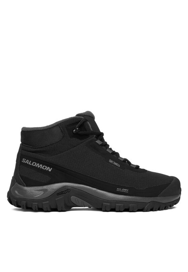 salomon - Salomon Trekkingi Shelter Waterproof L47854200 Czarny. Kolor: czarny. Materiał: materiał. Sport: turystyka piesza