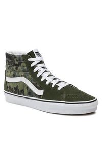 Vans Sneakersy Sk8-Hi VN0007NSBGK1 Zielony. Kolor: brązowy. Materiał: zamsz, skóra. Model: Vans SK8 #3