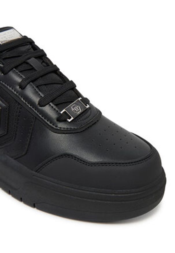 Philipp Plein - PHILIPP PLEIN Sneakersy SAES USC0766 PTE120N Czarny. Kolor: czarny. Materiał: skóra